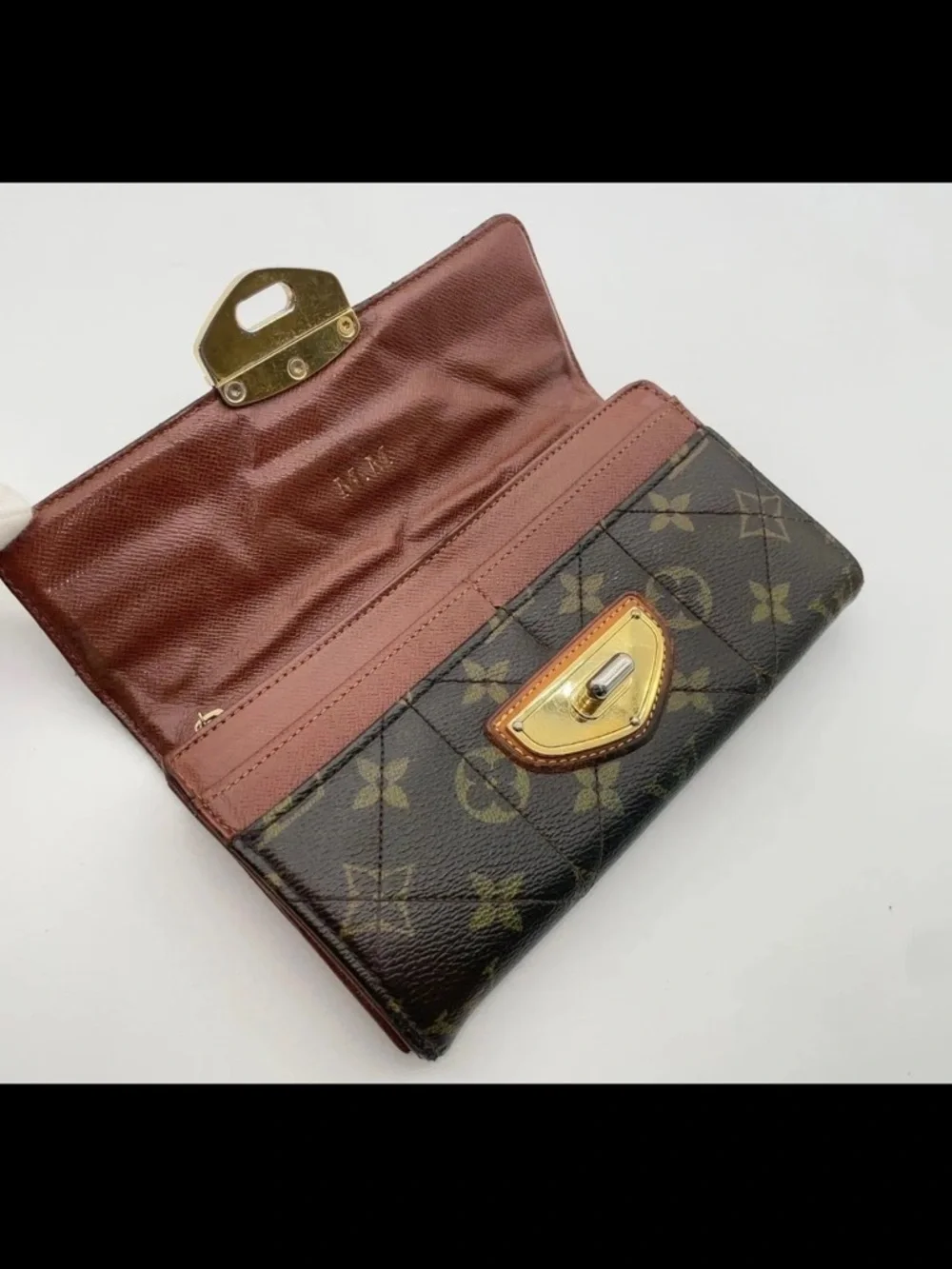 Auth LouisVuitton Monogram Etoile Portefeuille Sarah Wallet W/ Box